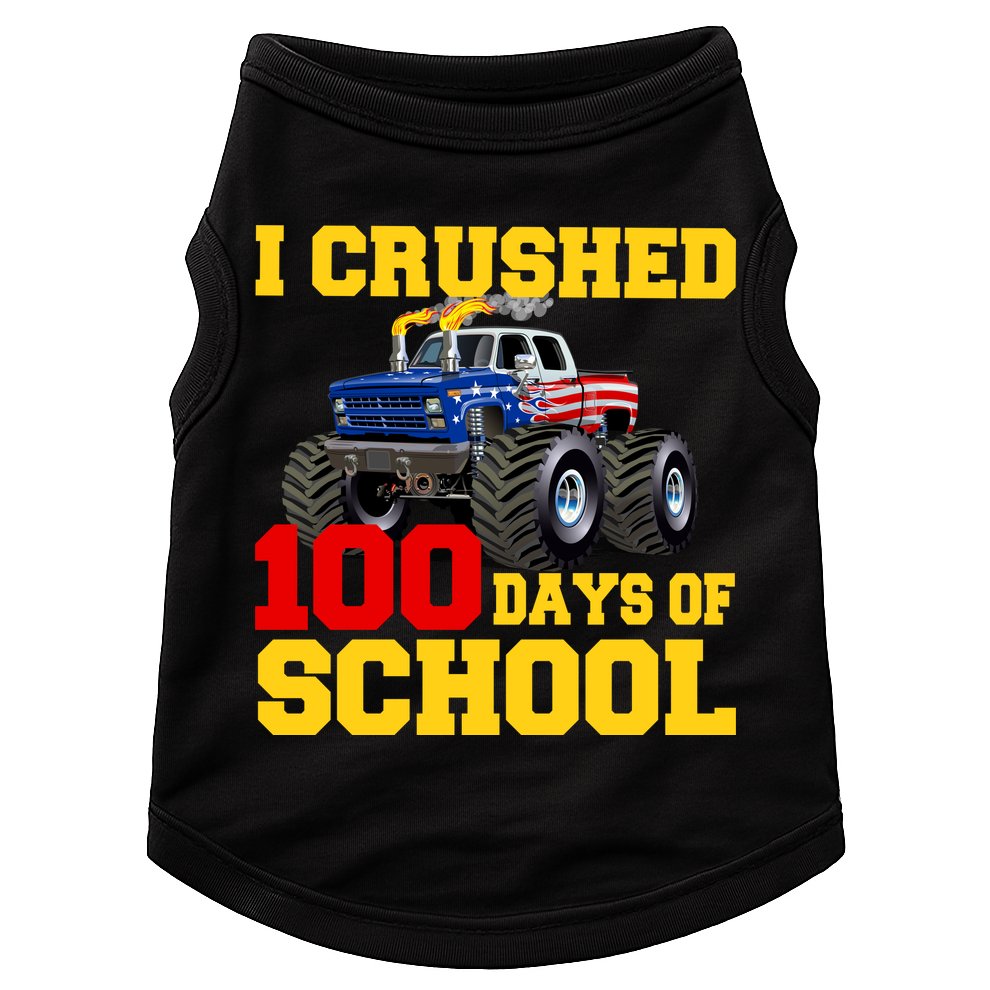 I Crushed 100 Days Of School Doggie Tank
