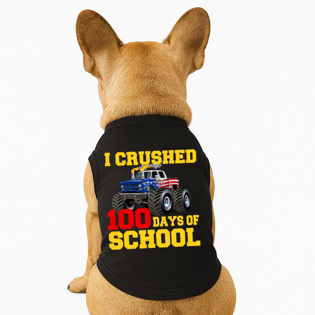 I Crushed 100 Days Of School Doggie Tank