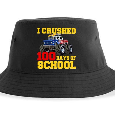 I Crushed 100 Days Of School Sustainable Bucket Hat