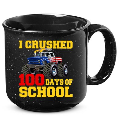 I Crushed 100 Days Of School 15oz Campfire Ceramic Mug