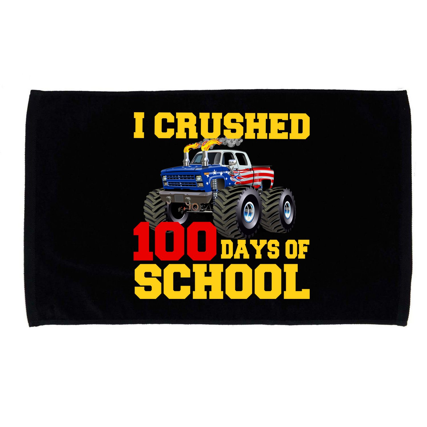 I Crushed 100 Days Of School Microfiber Hand Towel