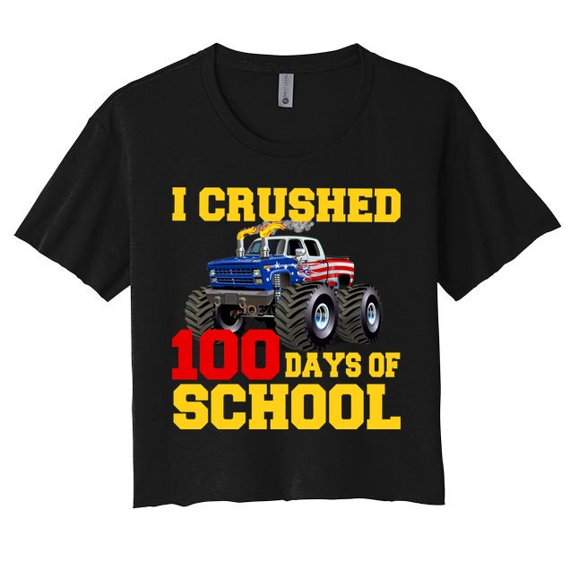 I Crushed 100 Days Of School Crop Top