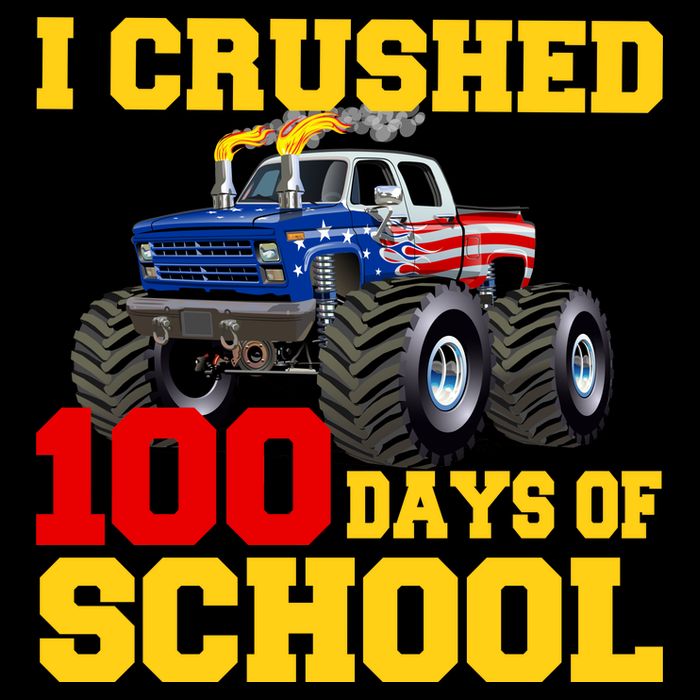 I Crushed 100 Days Of School Cropped Pullover Crew