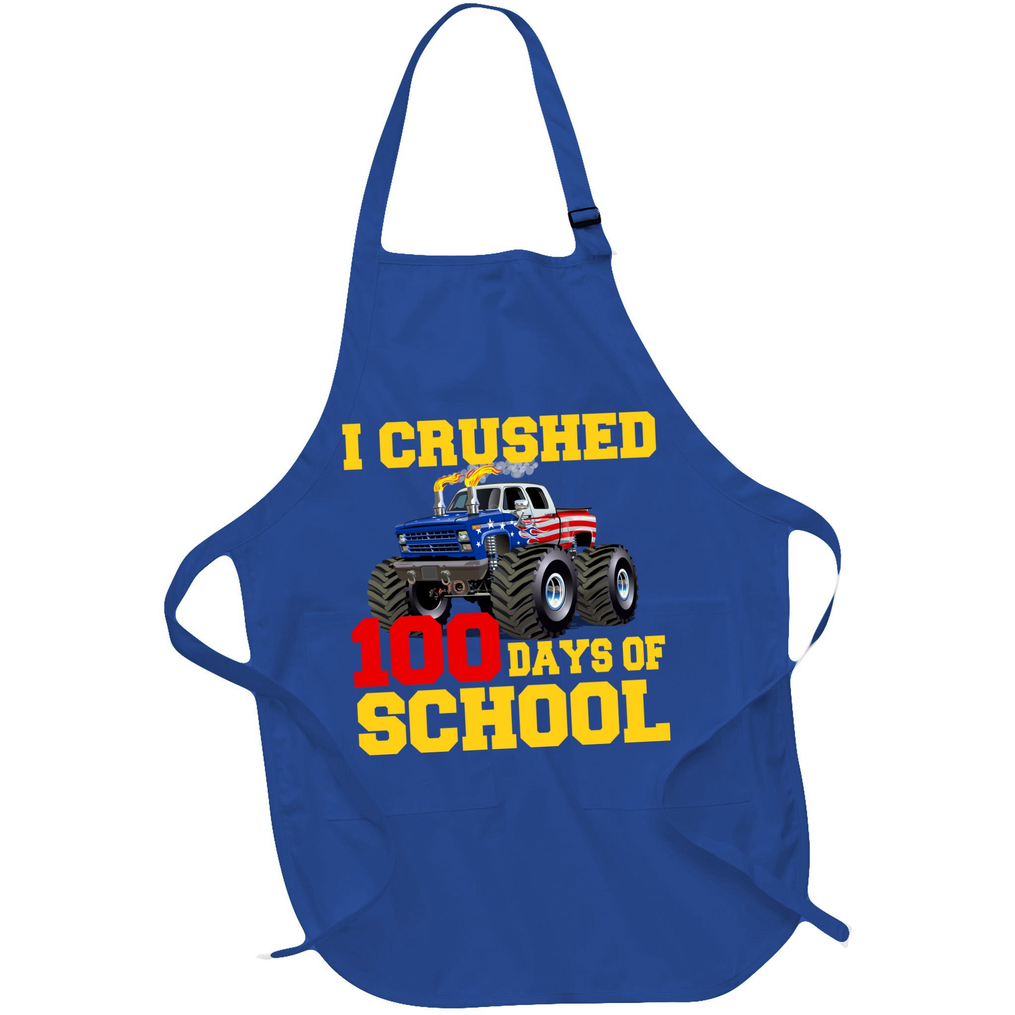 I Crushed 100 Days Of School Apron