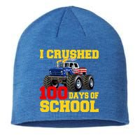 I Crushed 100 Days Of School Sustainable Beanie