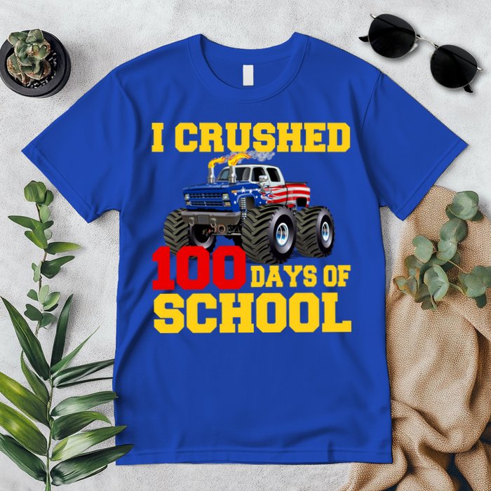 I Crushed 100 Days Of School Premium T-Shirt