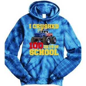 I Crushed 100 Days Of School Tie Dye Hoodie