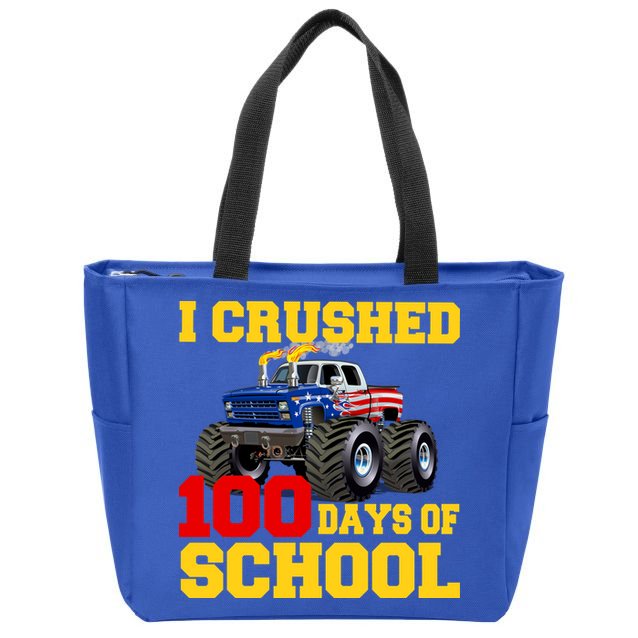 I Crushed 100 Days Of School Zip Tote Bag