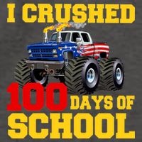 I Crushed 100 Days Of School Vector Backpack