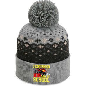 I Crushed 100 Days Of School Monster Truck The Baniff Cuffed Pom Beanie