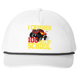 I Crushed 100 Days Of School Monster Truck Snapback Five-Panel Rope Hat