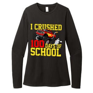 I Crushed 100 Days Of School Monster Truck Womens CVC Long Sleeve Shirt