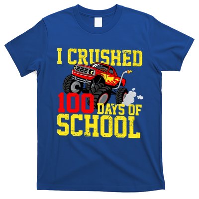 I Crushed 100 Days Of School Monster Truck T-Shirt