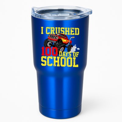 I Crushed 100 Days Of School Monster Truck Tumbler