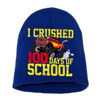 I Crushed 100 Days Of School Monster Truck Short Acrylic Beanie