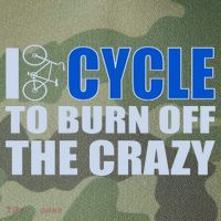 I Cycle To Burn Off The Crazy Legacy Tie Dye Trucker Hat