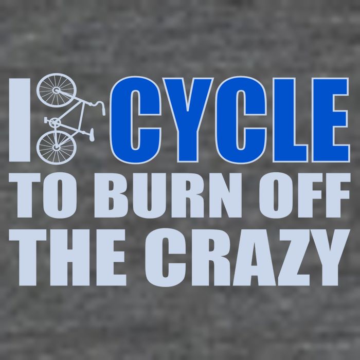 I Cycle To Burn Off The Crazy Flatbill Hat