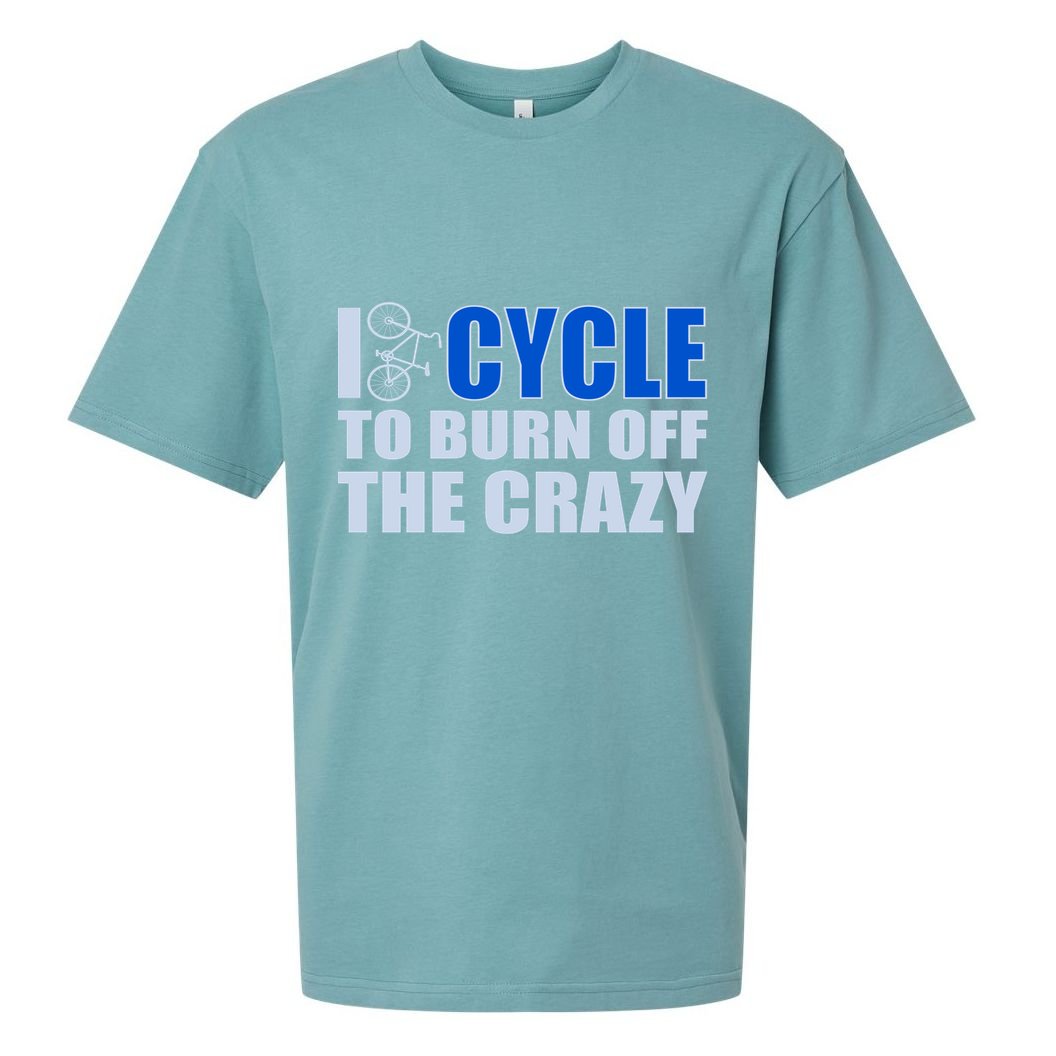 I Cycle To Burn Off The Crazy Sueded Cloud Jersey T-Shirt