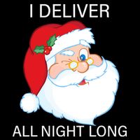 I Deliver All Night Long Funny Santa Visor