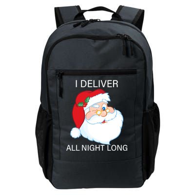 I Deliver All Night Long Funny Santa Daily Commute Backpack