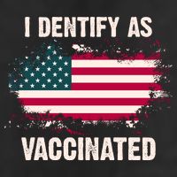 I Dentify As Vaccinated American Flag Adult Drive Performance Visor