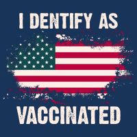 I Dentify As Vaccinated American Flag 16 in Basic Backpack