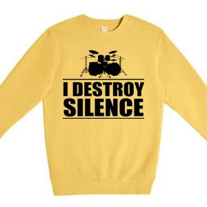 I Destroy Silence Premium Crewneck Sweatshirt