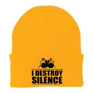 I Destroy Silence Knit Cap Winter Beanie