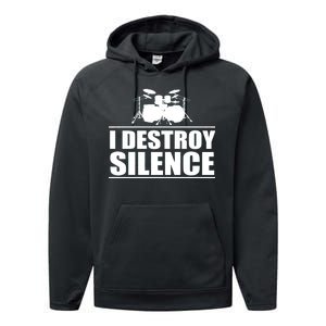 I Destroy Silence Performance Fleece Hoodie