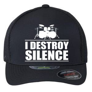 I Destroy Silence Flexfit Unipanel Trucker Cap