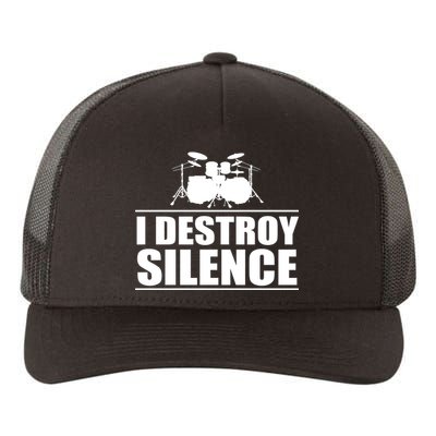 I Destroy Silence Yupoong Adult 5-Panel Trucker Hat