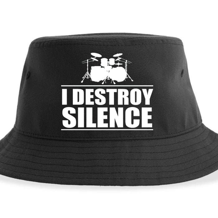 I Destroy Silence Sustainable Bucket Hat