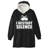 I Destroy Silence Hooded Wearable Blanket