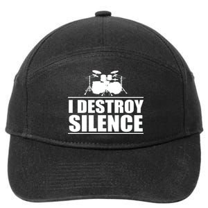 I Destroy Silence 7-Panel Snapback Hat