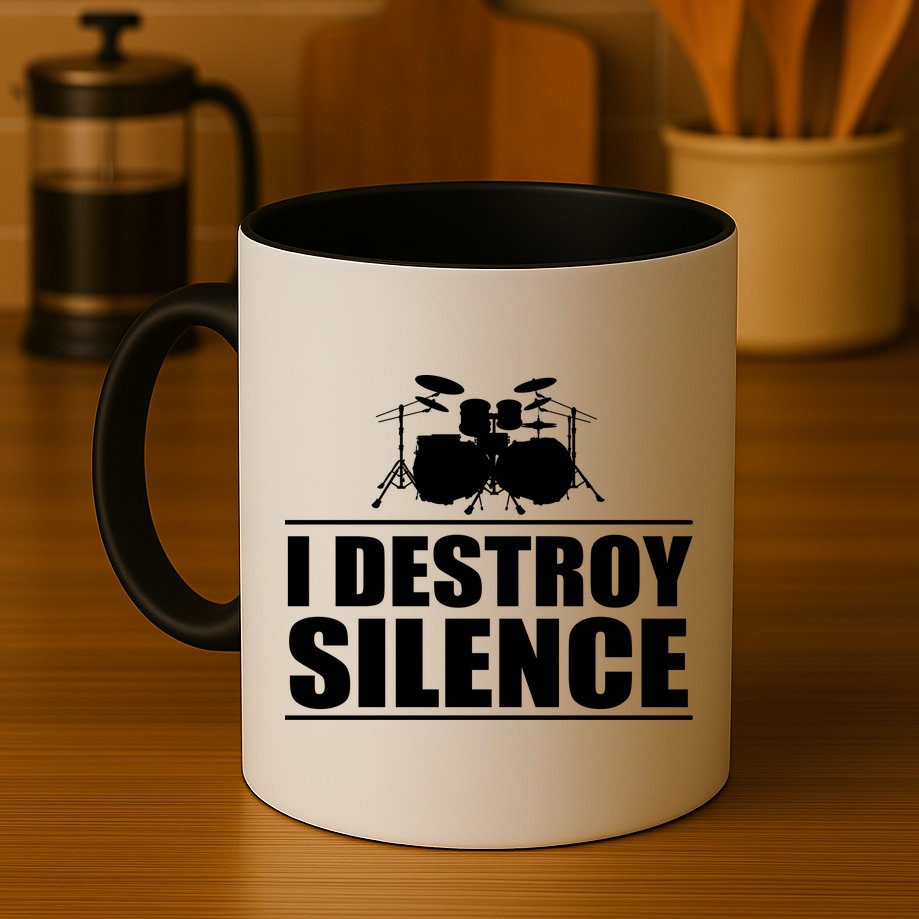 I Destroy Silence Mug