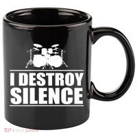 I Destroy Silence 11oz C Handle Ceramic Mug