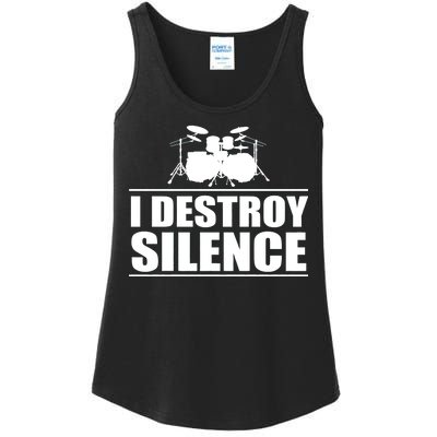 I Destroy Silence Ladies Essential Tank