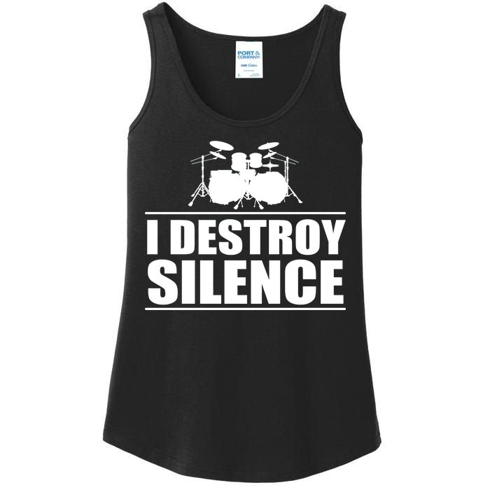 I Destroy Silence Ladies Essential Tank