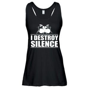 I Destroy Silence Ladies Essential Flowy Tank