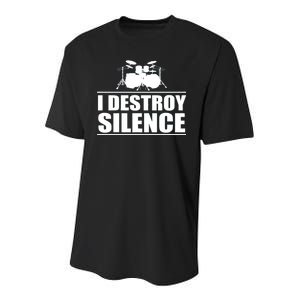 I Destroy Silence Youth Performance Sprint T-Shirt