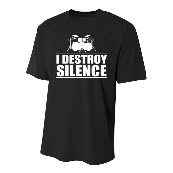 I Destroy Silence Youth Performance Sprint T-Shirt