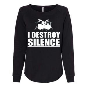 I Destroy Silence Womens California Wash Sweatshirt