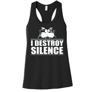 I Destroy Silence Women's Racerback Tank