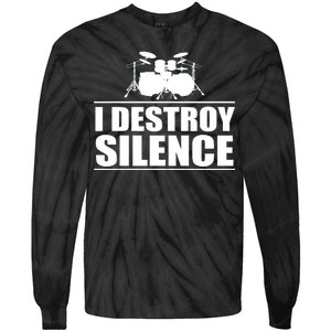 I Destroy Silence Tie-Dye Long Sleeve Shirt