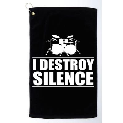 I Destroy Silence Golf Towel