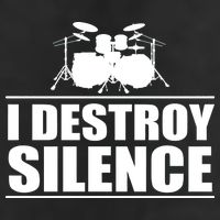 I Destroy Silence Golf Towel
