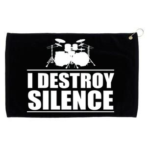 I Destroy Silence Grommeted Golf Towel