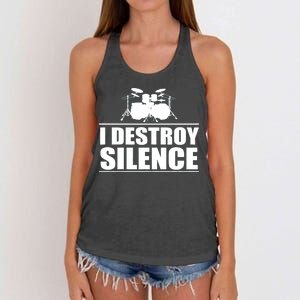 I Destroy Silence Women's Knotted Racerback Tank