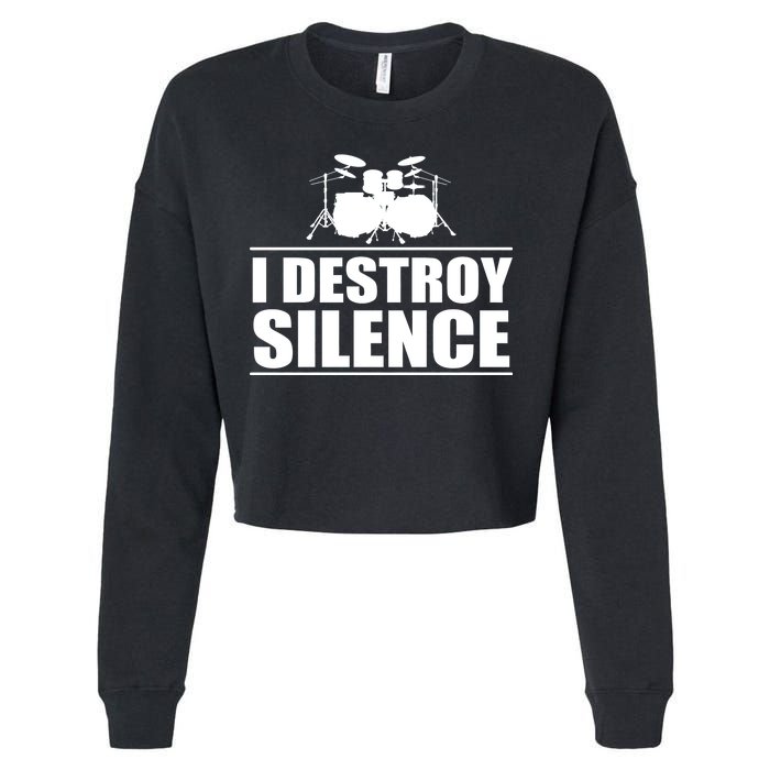 I Destroy Silence Cropped Pullover Crew