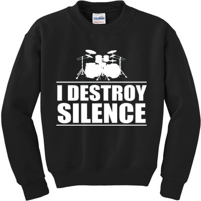I Destroy Silence Kids Sweatshirt